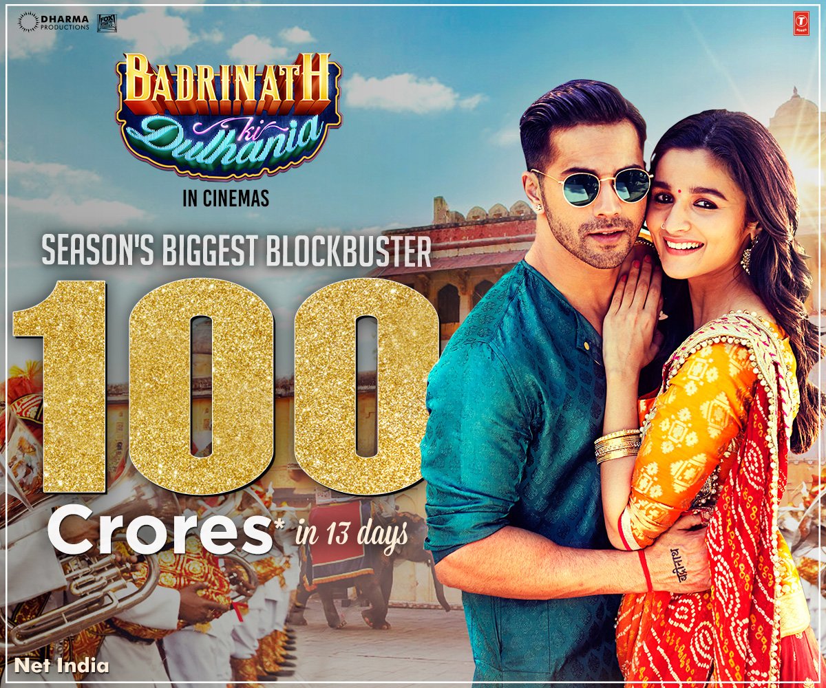 Badrinath Ki Dulhania Enters in 100 Crore Club News